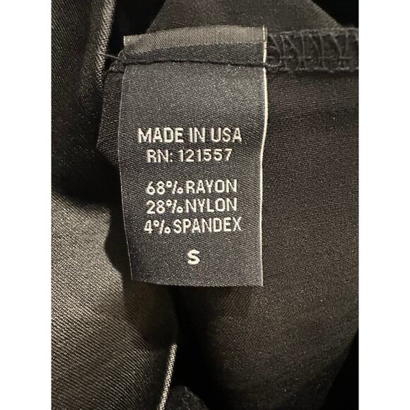 Noir – Slit Front Coated Leather Pants – Size Small - Picture 3 of 4